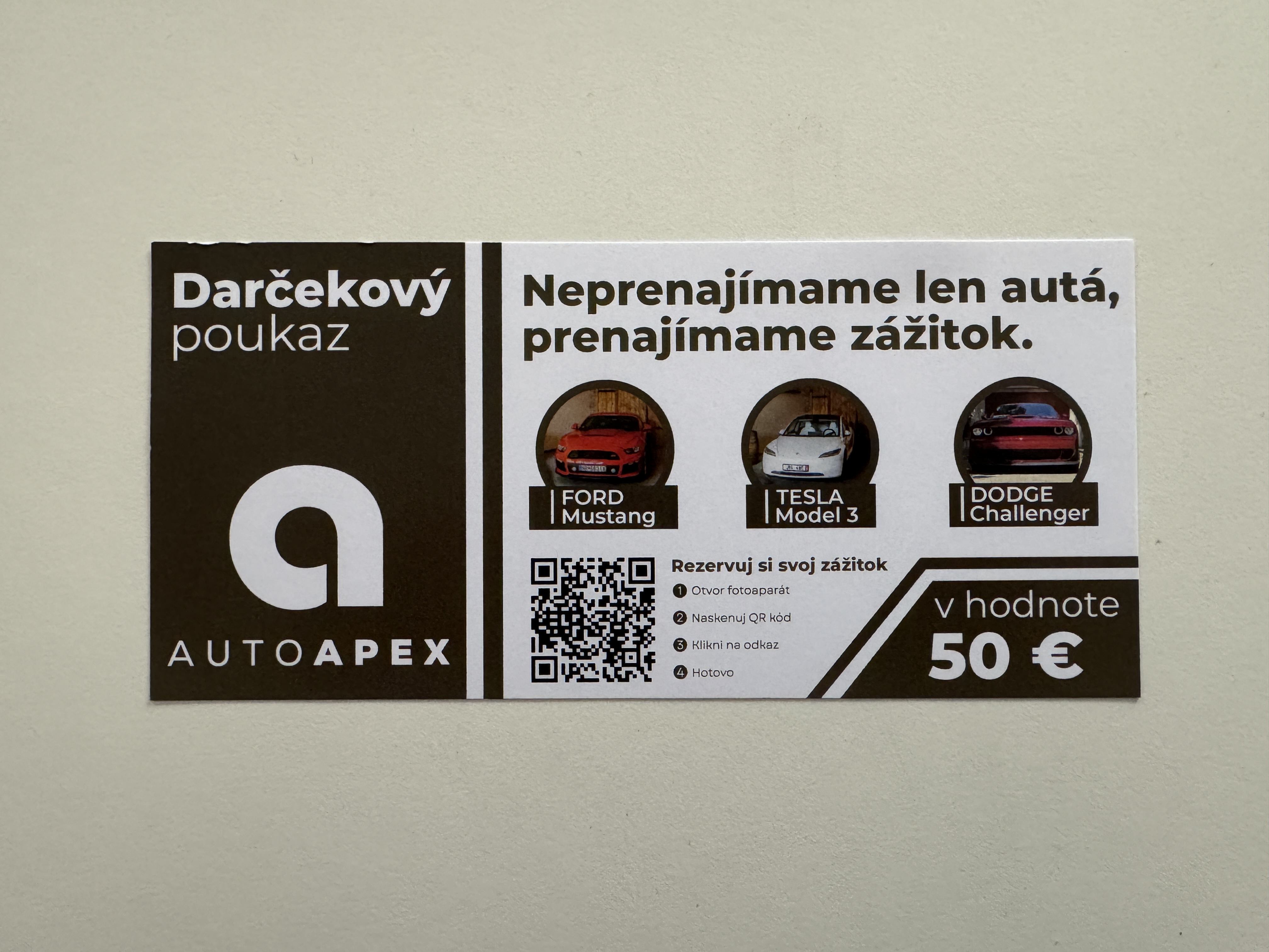 Darčeková poukážka 50 €